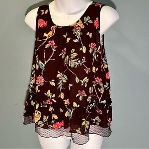 ADORABLE Disney Snow White sleeveless ruffled-hem blouse by Lauren Conrad